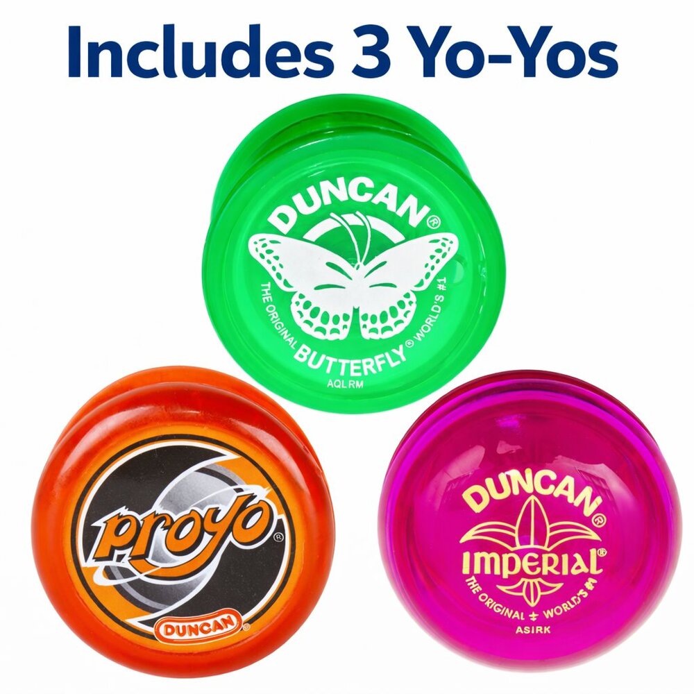 Duncan Yo-Yo Set of 3 Mixed Yo-Yos New Sealed For Age 6+